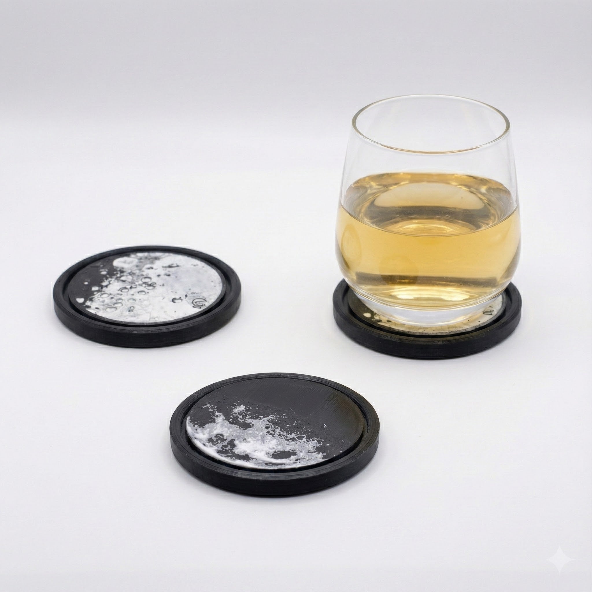 Custom Moon Coasters (4 set)