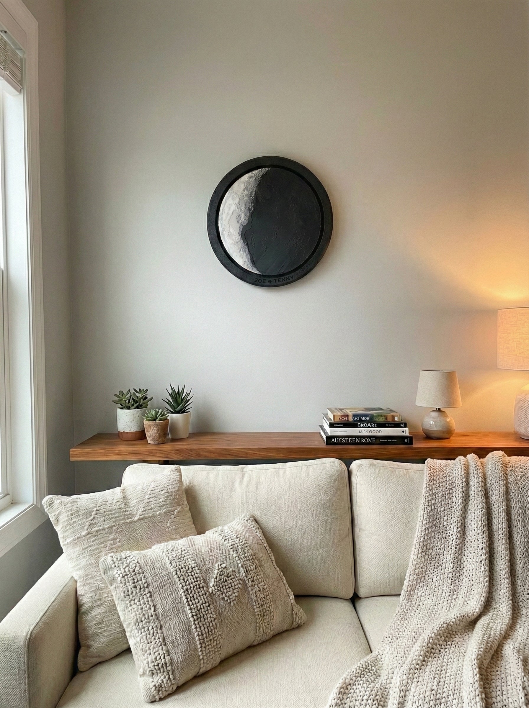 The Night Everything Changed – Custom 7" Moon Phase Display